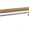 Mamagreen X-Leg Recycled Teak Bench With Aluminum