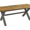 Mamagreen X-Leg Recycled Teak Table With Aluminum