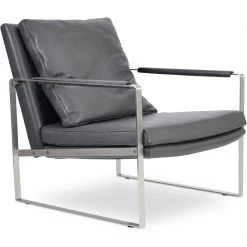SohoConcept Zara Stainless Steel Arm Chair Modern Living